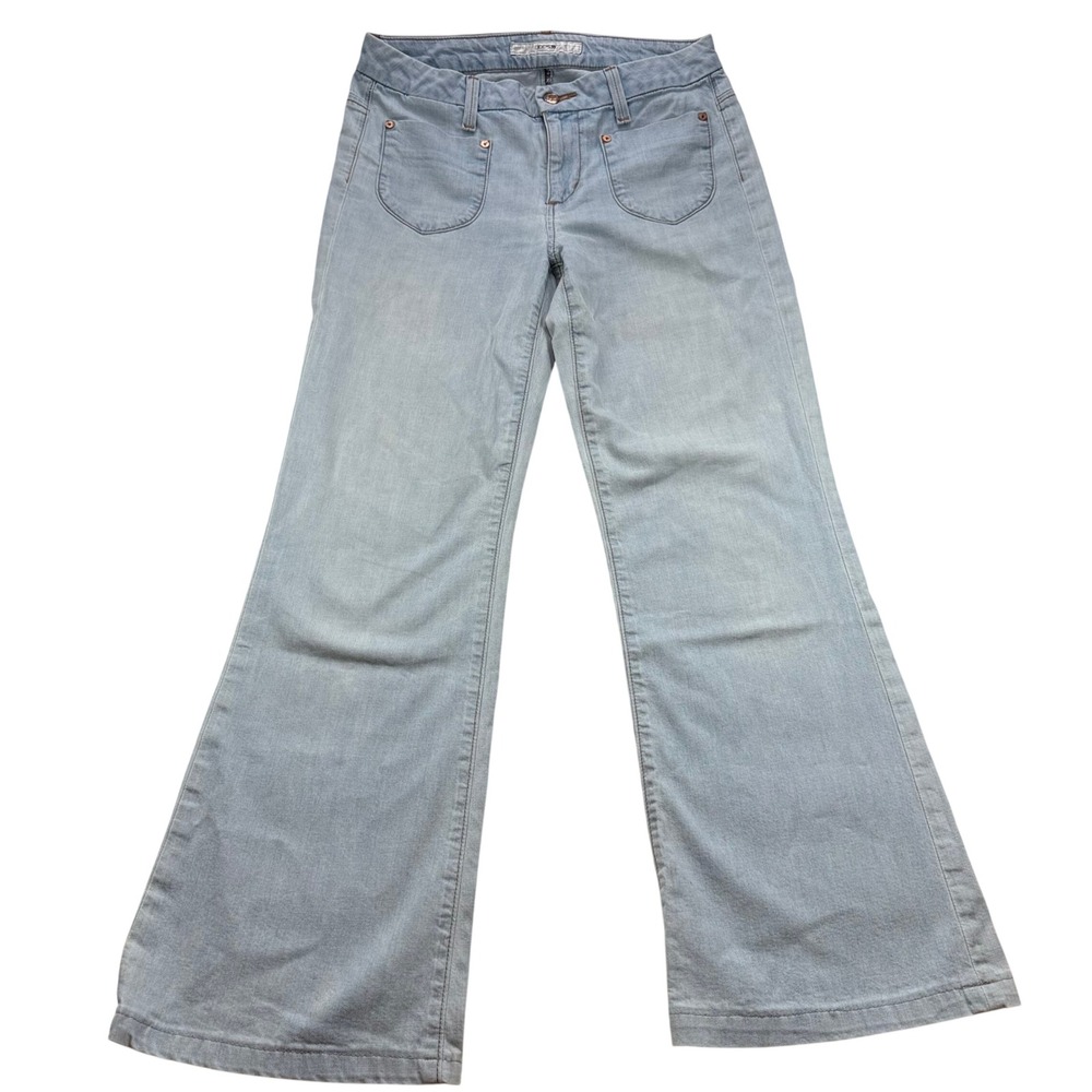 Joes Jeans Provocateur Flare Light Wash Blue Patch Pocket Denim Jeans W27